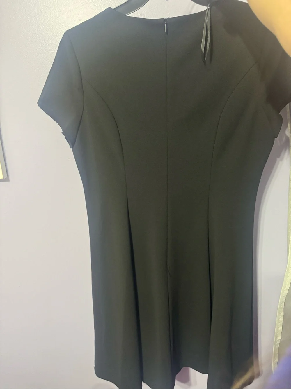 Alyx Black Mini A-Line Dress with Teardrop Cutouts